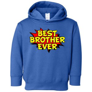 Best Brother Ever Cartoon Shout Toddler Hoodie