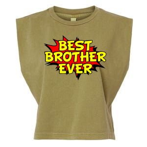 Best Brother Ever Cartoon Shout Garment-Dyed Women's Muscle Tee