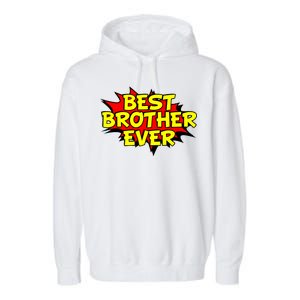 Best Brother Ever Cartoon Shout Garment-Dyed Fleece Hoodie