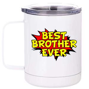 Best Brother Ever Cartoon Shout 12 oz Stainless Steel Tumbler Cup