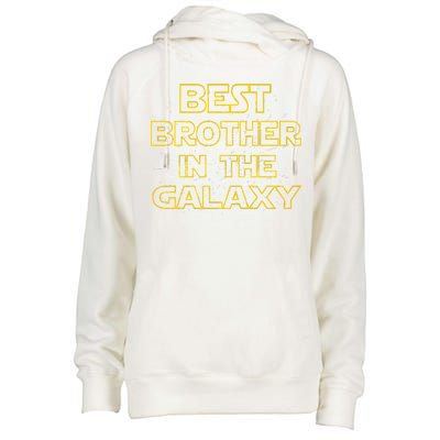 Best Brother In The Galaxy Womens Funnel Neck Pullover Hood