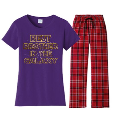 Best Brother In The Galaxy Women's Flannel Pajama Set