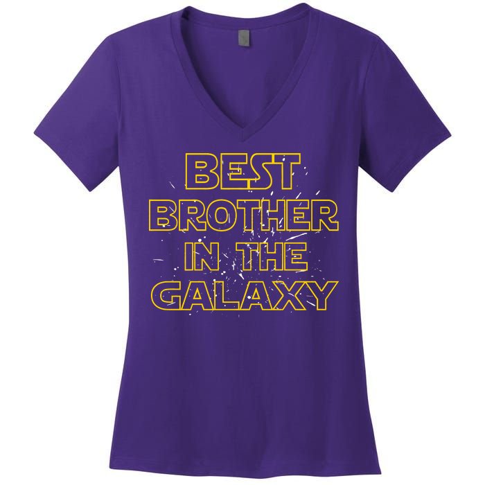 Best Brother In The Galaxy Women's V-Neck T-Shirt