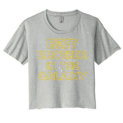 Best Brother In The Galaxy Women's Crop Top Tee