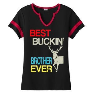 Best Buckin Brother Ladies Halftime Notch Neck Tee