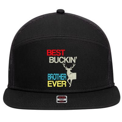 Best Buckin Brother 7 Panel Mesh Trucker Snapback Hat