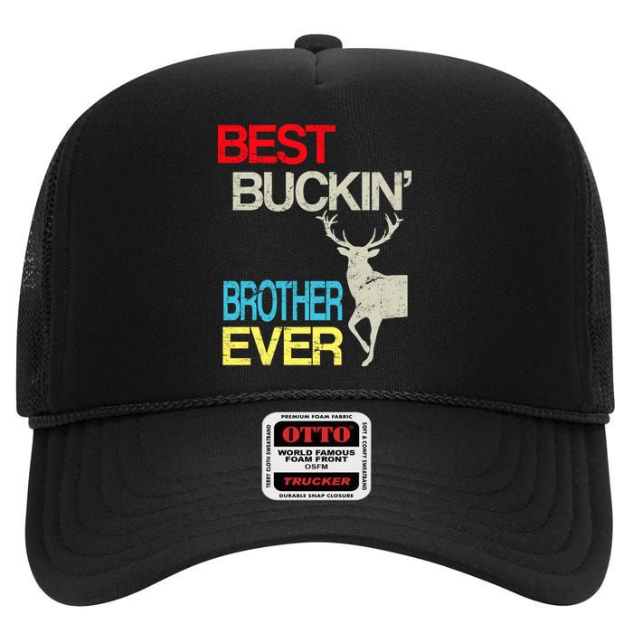 Best Buckin Brother High Crown Mesh Back Trucker Hat