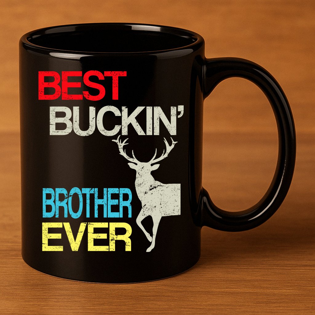 Best Buckin Brother 11oz C Handle Ceramic Mug