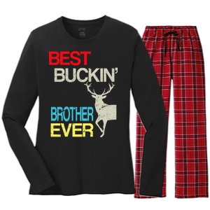 Best Buckin Brother Women's Long Sleeve Flannel Pajama Set 