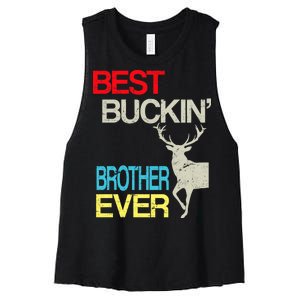 Best Buckin Brother Women's Racerback Cropped Tank