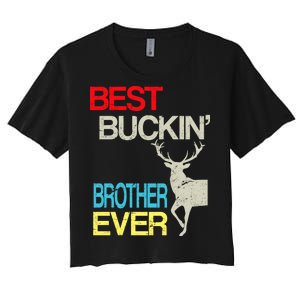 Best Buckin Brother Women's Crop Top Tee