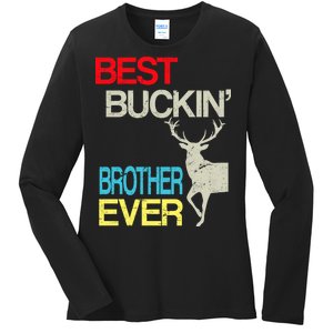 Best Buckin Brother Ladies Long Sleeve Shirt