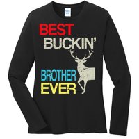 Best Buckin Brother Ladies Long Sleeve Shirt