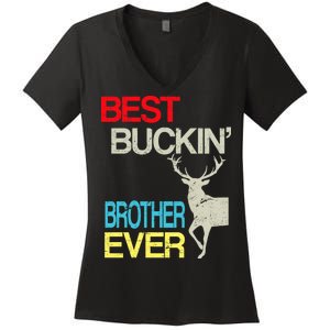 Best Buckin Brother Women's V-Neck T-Shirt