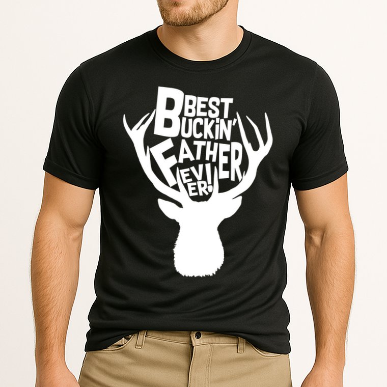 Best Buckin Father Ever Cooling Performance Crew T-Shirt