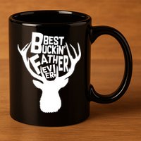 Best Buckin Father Ever 11oz C Handle Ceramic Mug