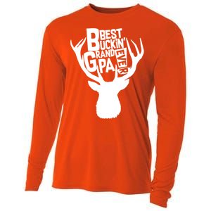 Best Buckin Grandpa Ever Cooling Performance Long Sleeve Crew