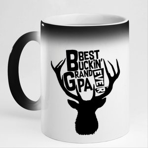 Best Buckin Grandpa Ever 11oz Black Color Changing Mug