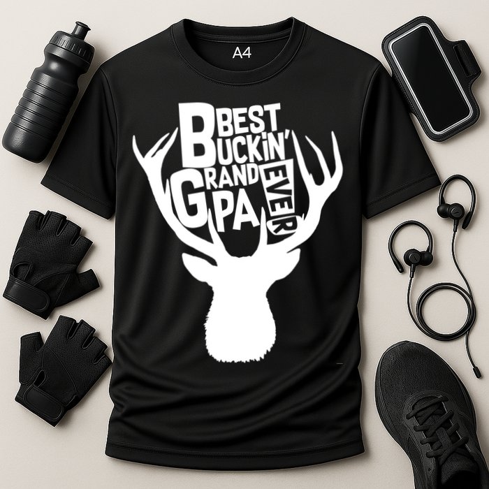 Best Buckin Grandpa Ever Cooling Performance Crew T-Shirt