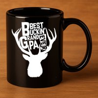 Best Buckin Grandpa Ever 11oz C Handle Ceramic Mug