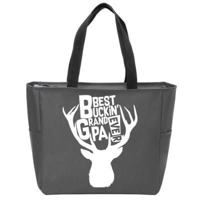 Best Buckin Grandpa Ever Zip Tote Bag