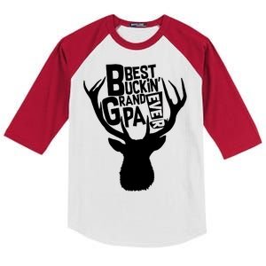 Best Buckin Grandpa Ever Kids Colorblock Raglan Jersey