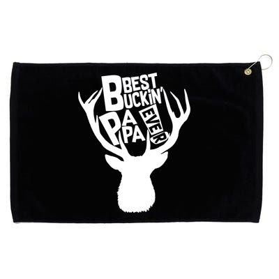 Best Buckin Papa Ever Grommeted Golf Towel