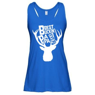 Best Buckin Papa Ever Ladies Essential Flowy Tank