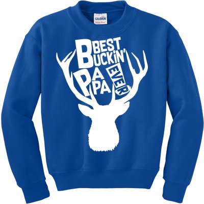 Best Buckin Papa Ever Kids Sweatshirt