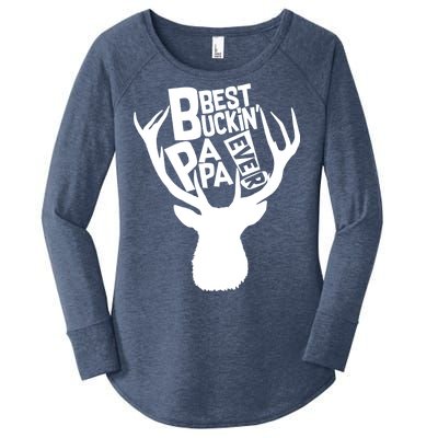 Best Buckin Papa Ever Women's Perfect Tri Tunic Long Sleeve Shirt