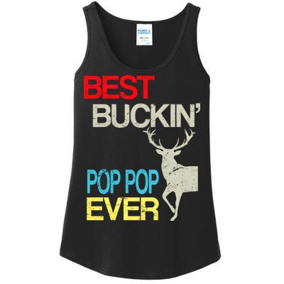 Best Buckin Pop Pop Ladies Essential Tank