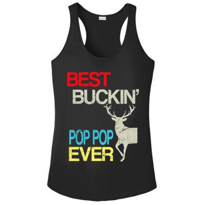 Best Buckin Pop Pop Ladies PosiCharge Competitor Racerback Tank
