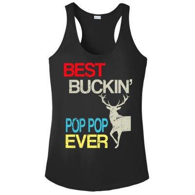 Best Buckin Pop Pop Ladies PosiCharge Competitor Racerback Tank