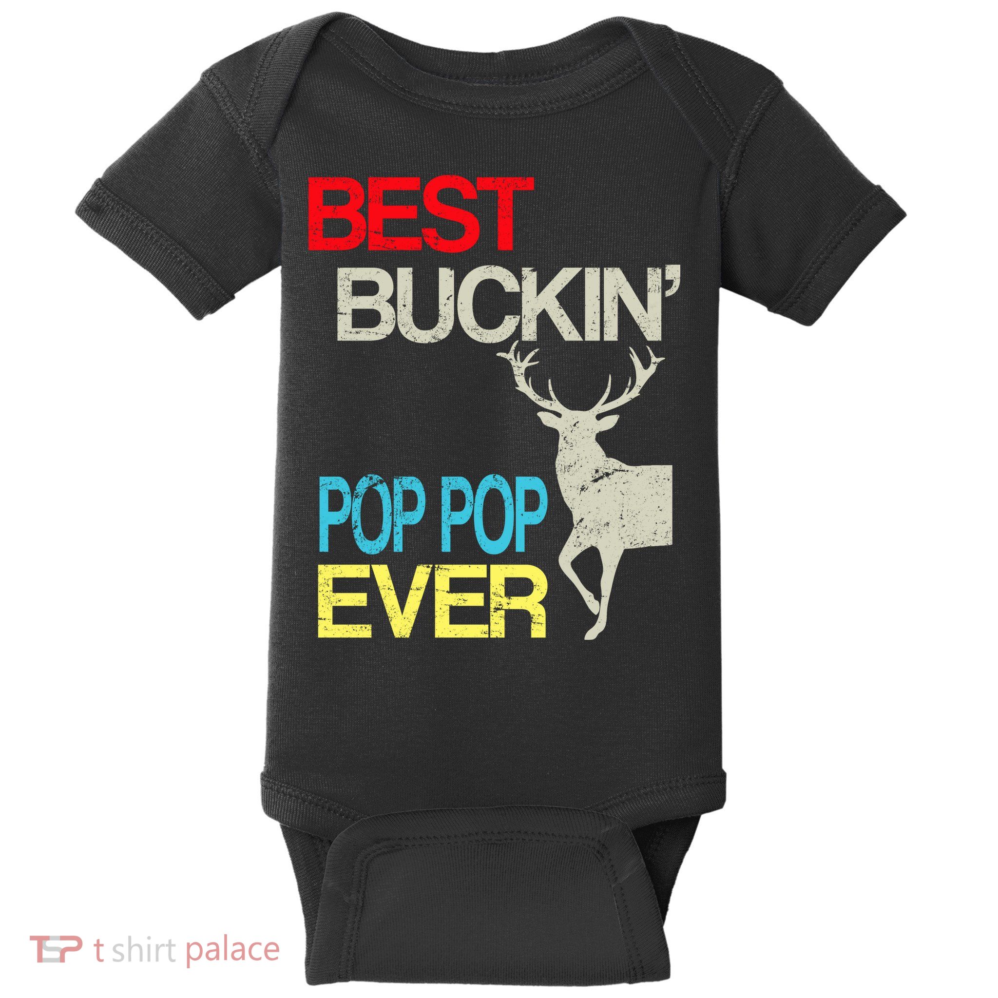 Best Buckin Pop Pop Baby Bodysuit
