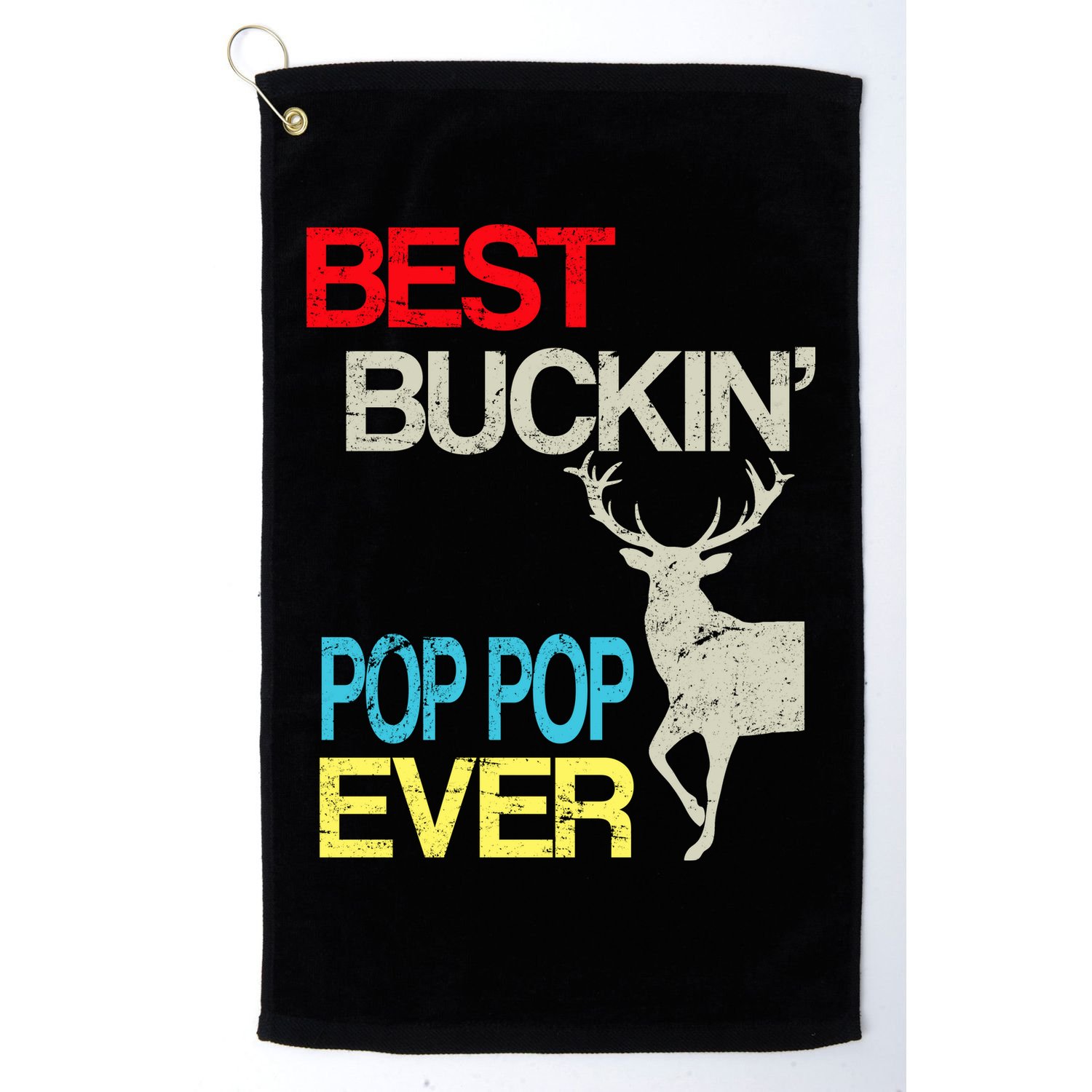 Best Buckin Pop Pop Golf Towel