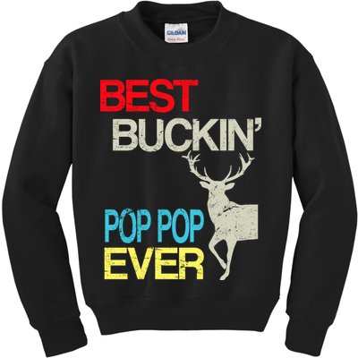 Best Buckin Pop Pop Kids Sweatshirt