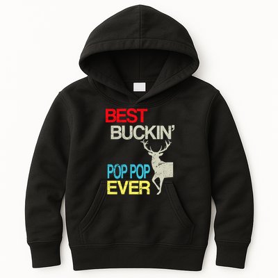 Best Buckin Pop Pop Kids Hoodie