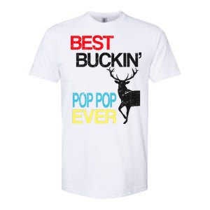 Best Buckin Pop Pop Softstyle CVC T-Shirt