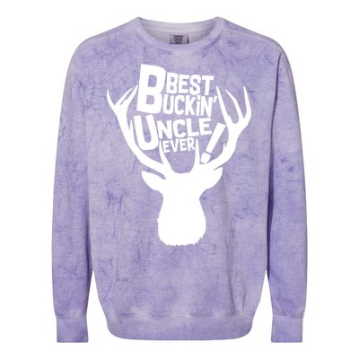 Best Buckin Uncle Ever Colorblast Crewneck Sweatshirt