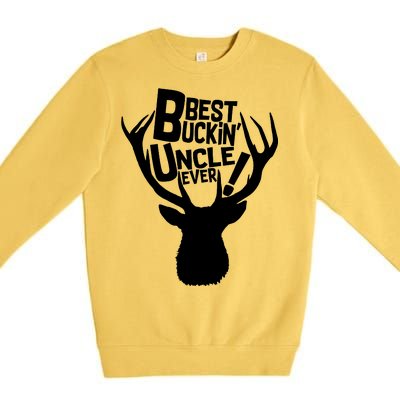 Best Buckin Uncle Ever Premium Crewneck Sweatshirt