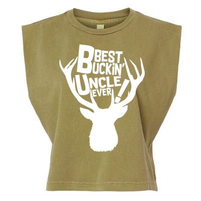 Best Buckin Uncle Ever Garment-Dyed Women's Muscle Tee