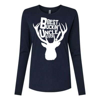 Best Buckin Uncle Ever Womens Cotton Relaxed Long Sleeve T-Shirt