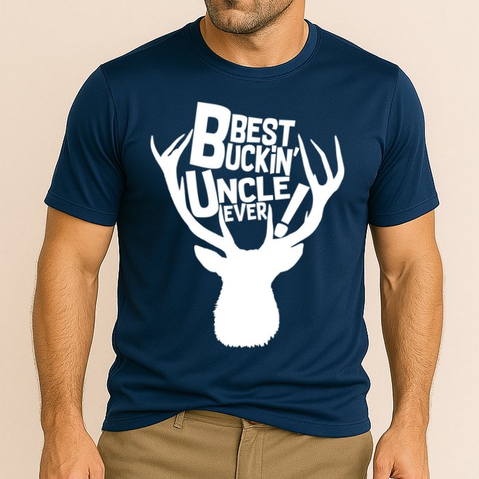 Best Buckin Uncle Ever Cooling Performance Crew T-Shirt