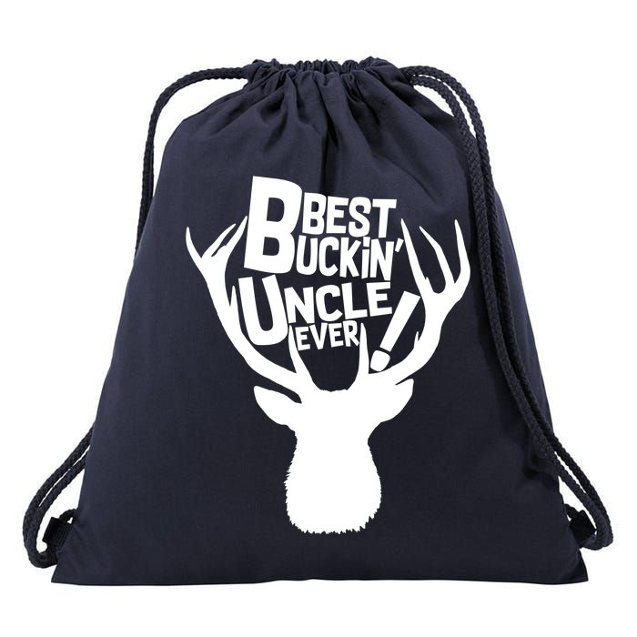 Best Buckin Uncle Ever Drawstring Bag