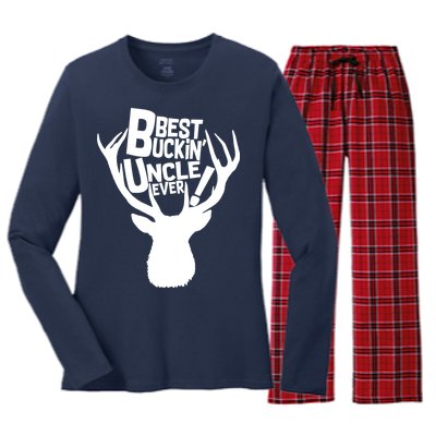 Best Buckin Uncle Ever Women's Long Sleeve Flannel Pajama Set 