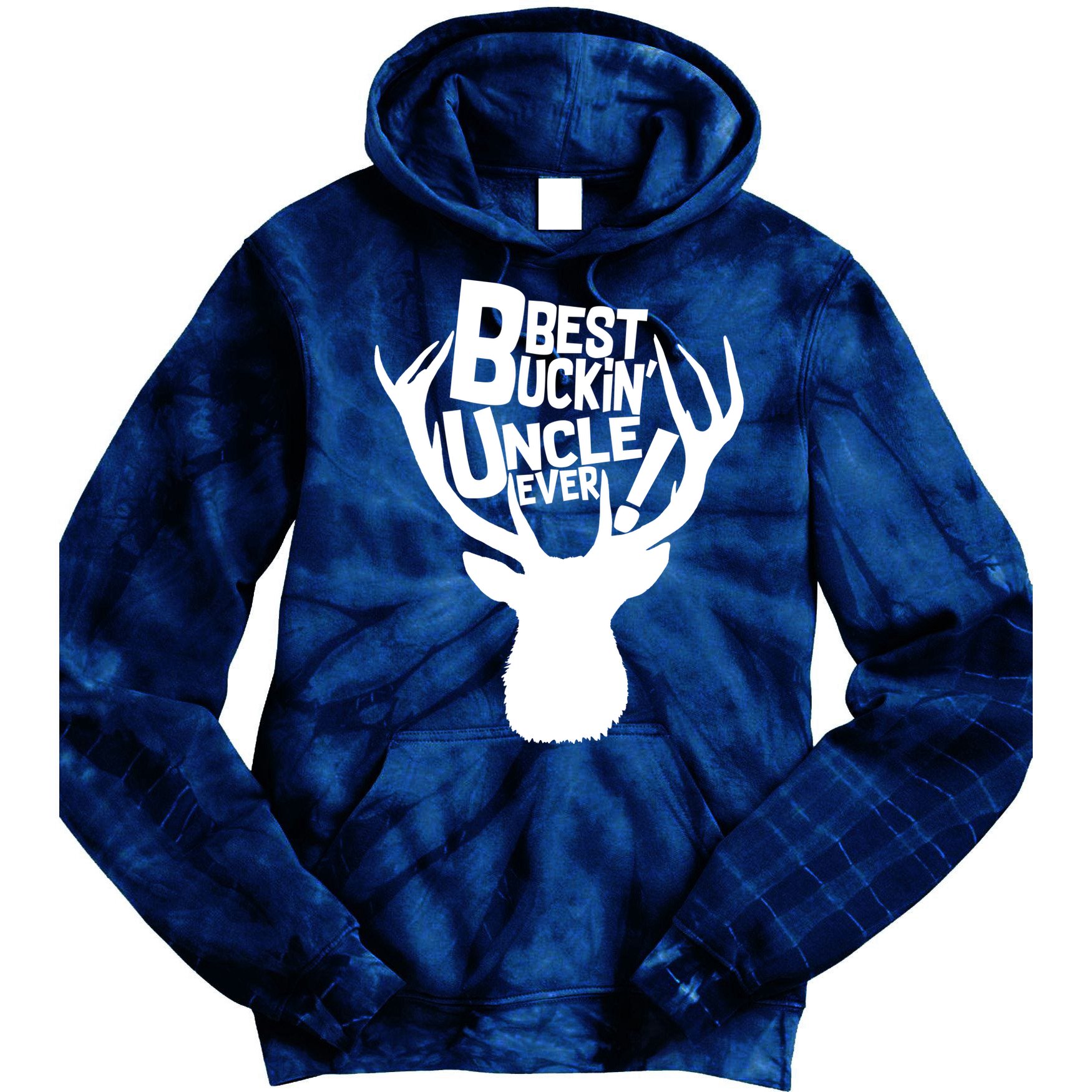 Best Buckin Uncle Ever Tie Dye Hoodie