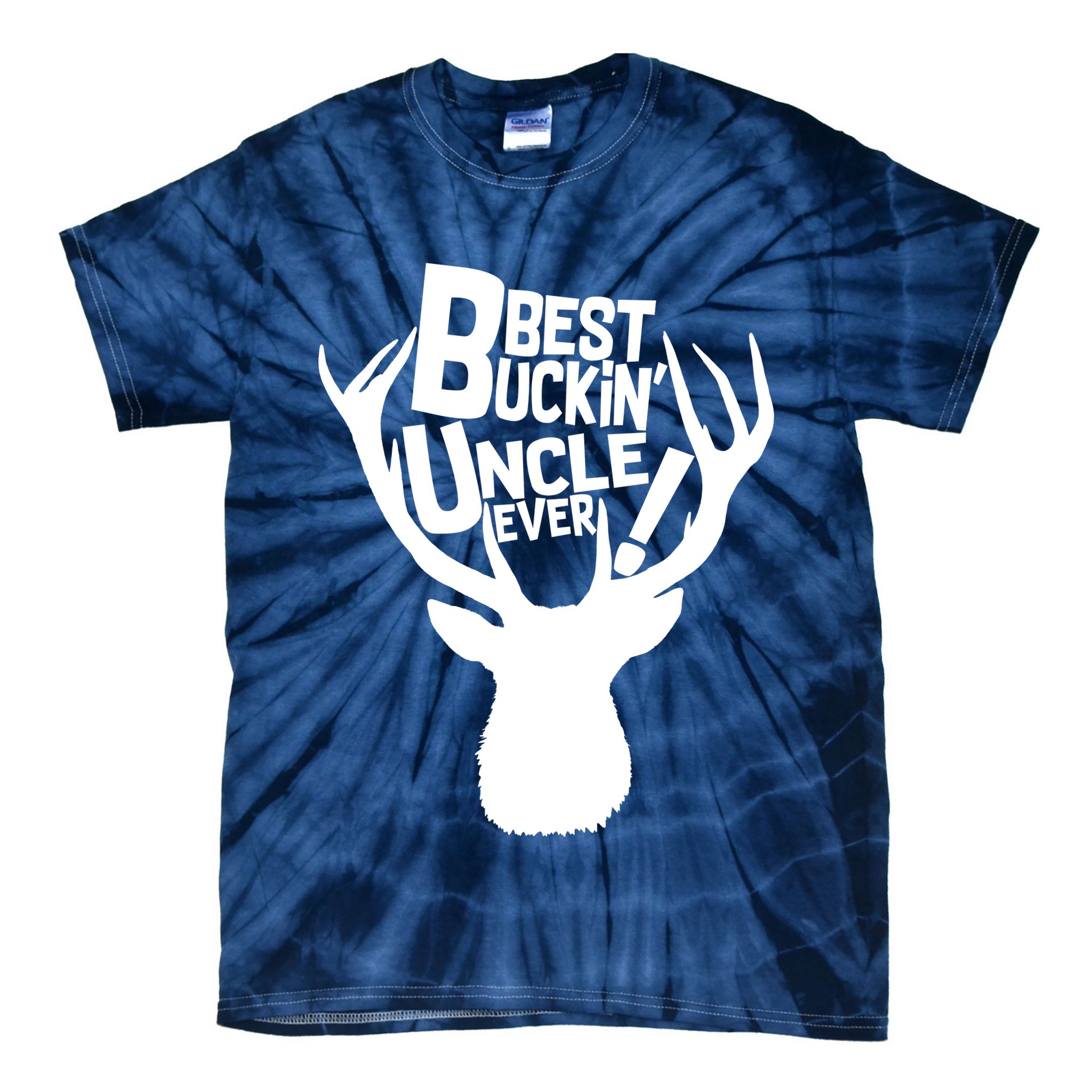Best Buckin Uncle Ever Tie-Dye T-Shirt