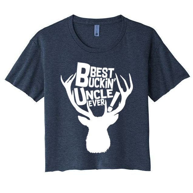 Best Buckin Uncle Ever Crop Top