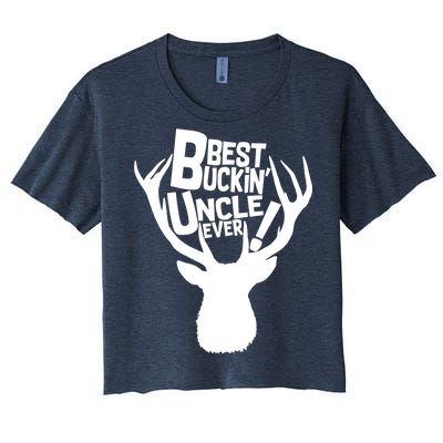 Best Buckin Uncle Ever Women's Crop Top Tee