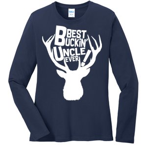 Best Buckin Uncle Ever Ladies Long Sleeve Shirt